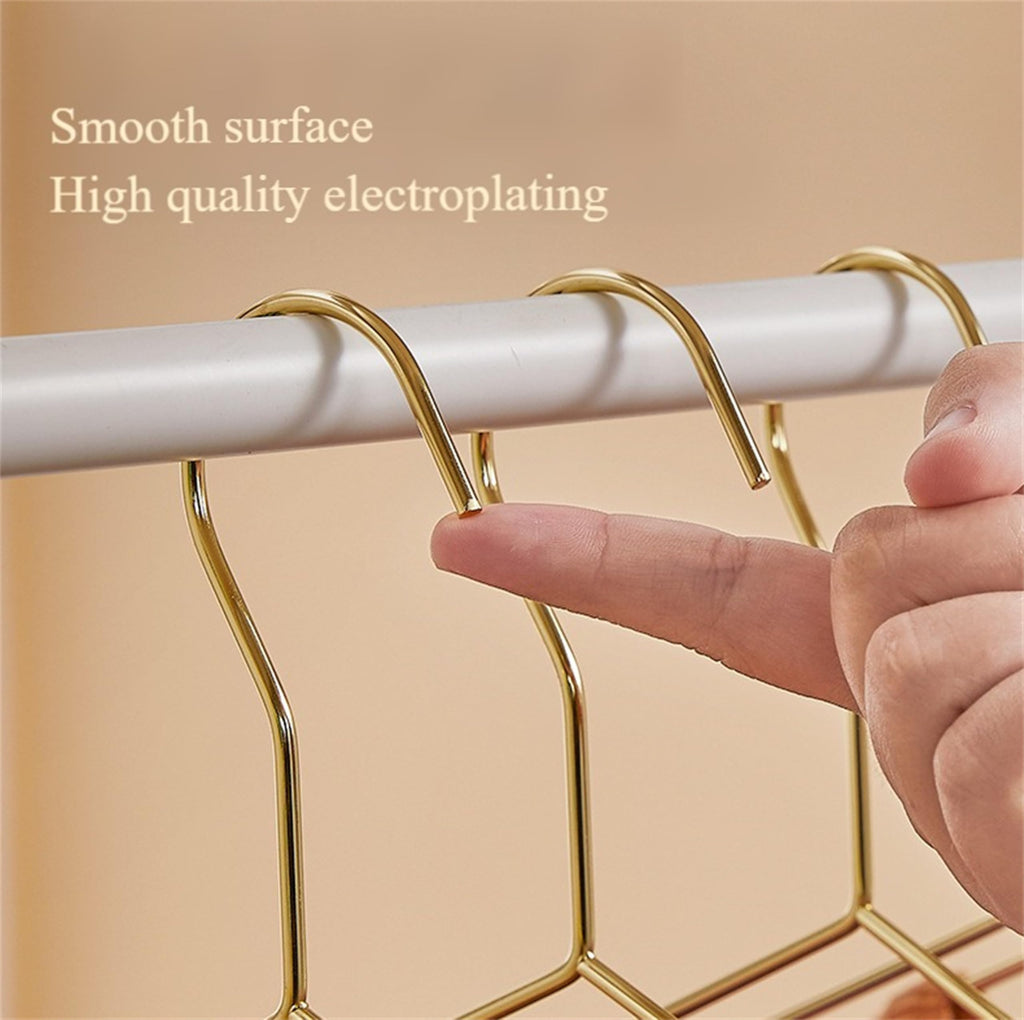 17 Inch Metal Clothes Hanger 20 Pack, 4.0mm Heavy Duty Garment Hanger (Gold)