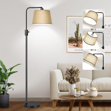 Dimmable Floor Lamp, 1000 LM LED Edison Bulb Included, Arc Floor Lamps Modern Standing Lamp Tall Lamps