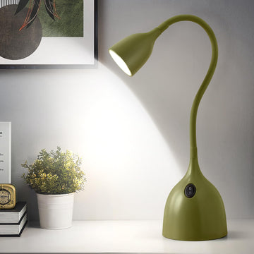 Desk Lamp for College Dorm Room - LED Reading Light, Green