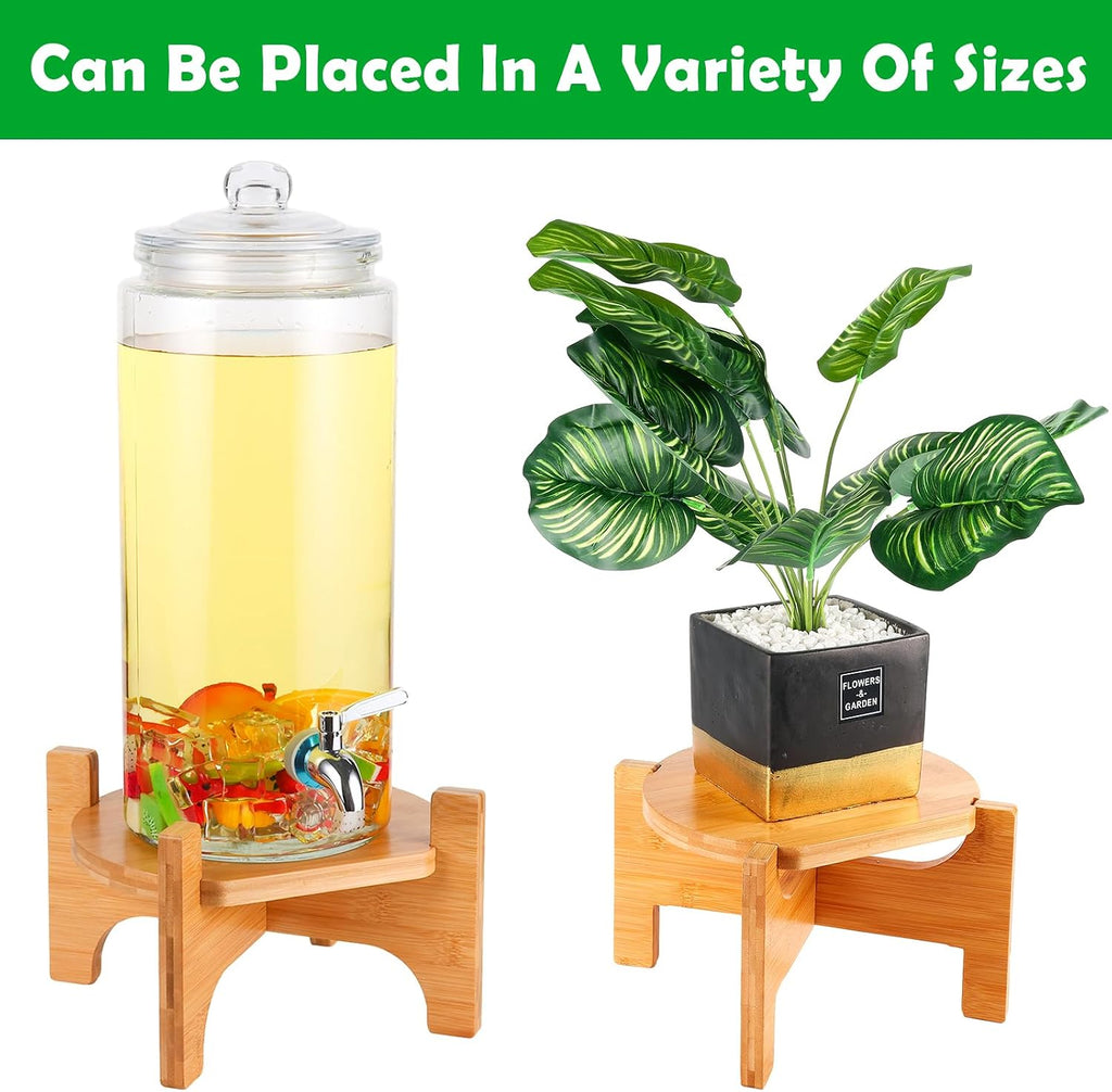 Drink Dispenser Stand, Beverage Dispenser Stand, Fit Max 8.66 Inch Diameter of Glass Drink Dispenser, Water Jugs - Set of 2
