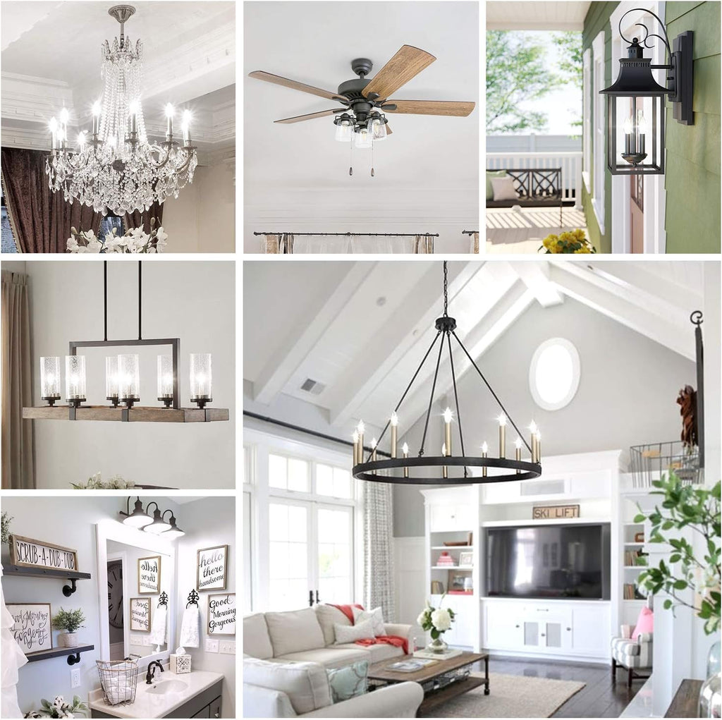 Dimmable E12 LED Candelabra Bulbs 60W Equivalent, 5000K