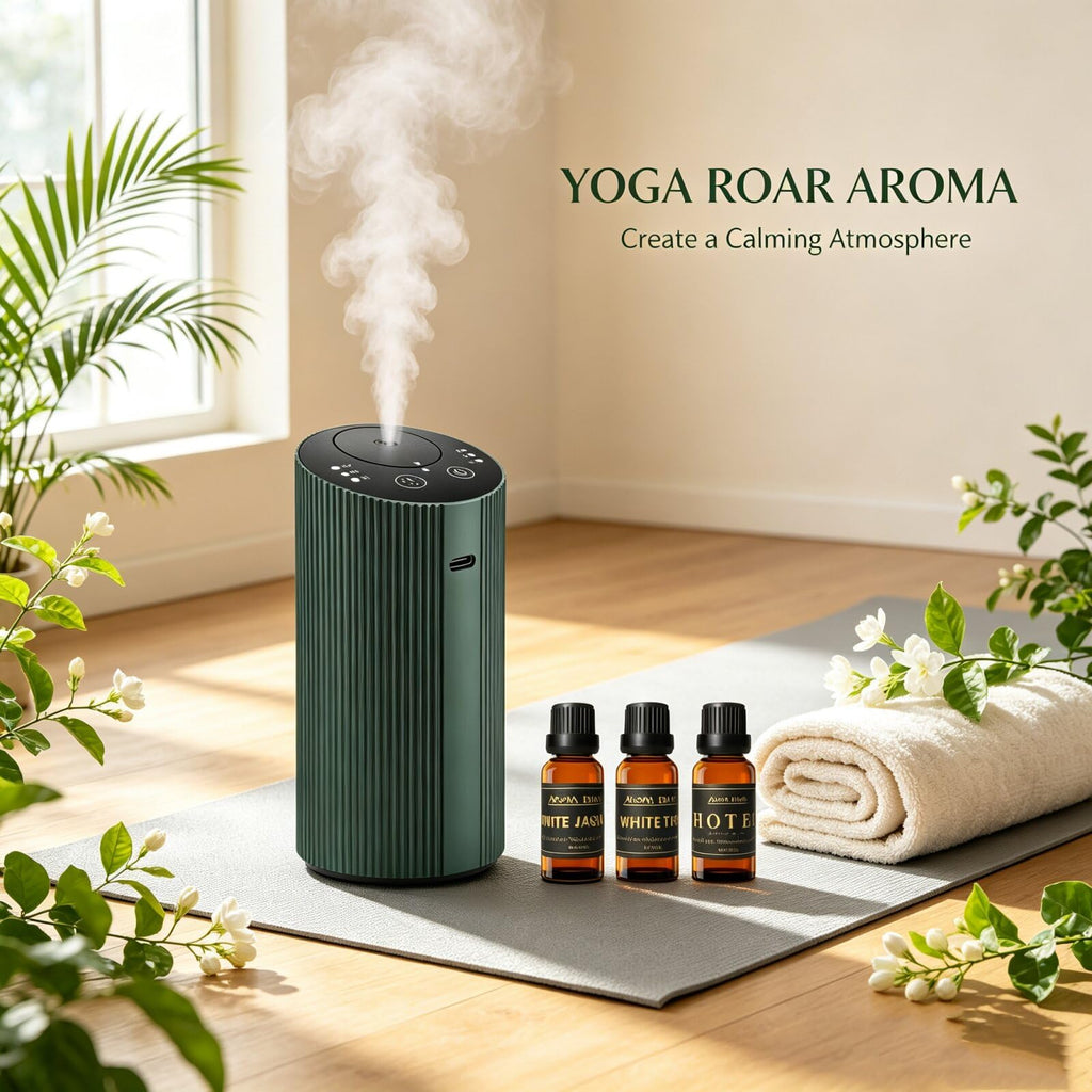 2 Pack Waterless Essential Oil Diffuser Starter Kit-Black&Green
