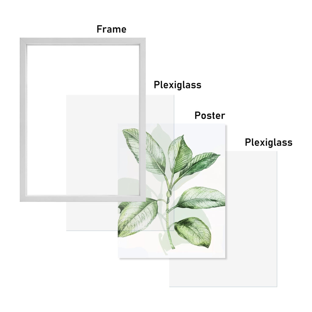 12x16 Floating Picture Frame, White