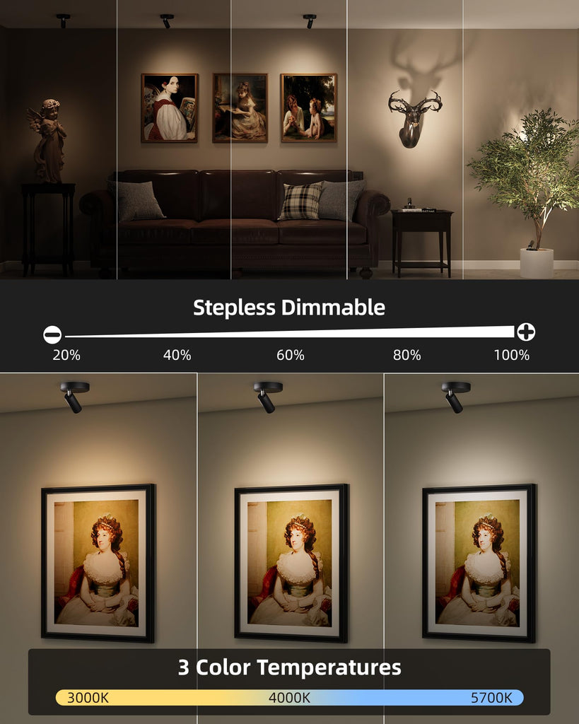 Indoor Spotlights, Picture Lights for Wall, Plant Up Lights