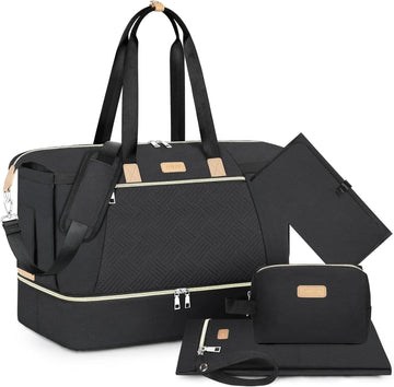 Diaper Bag Tote for Baby 7PCS, Large Mommy Bag with Portable Changing Pad