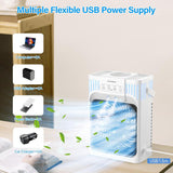 Portable Air Conditioners with Remote, 4-IN-1 Personal Evaporative Air Cooler with 3 Speeds & 3 Mist, 7