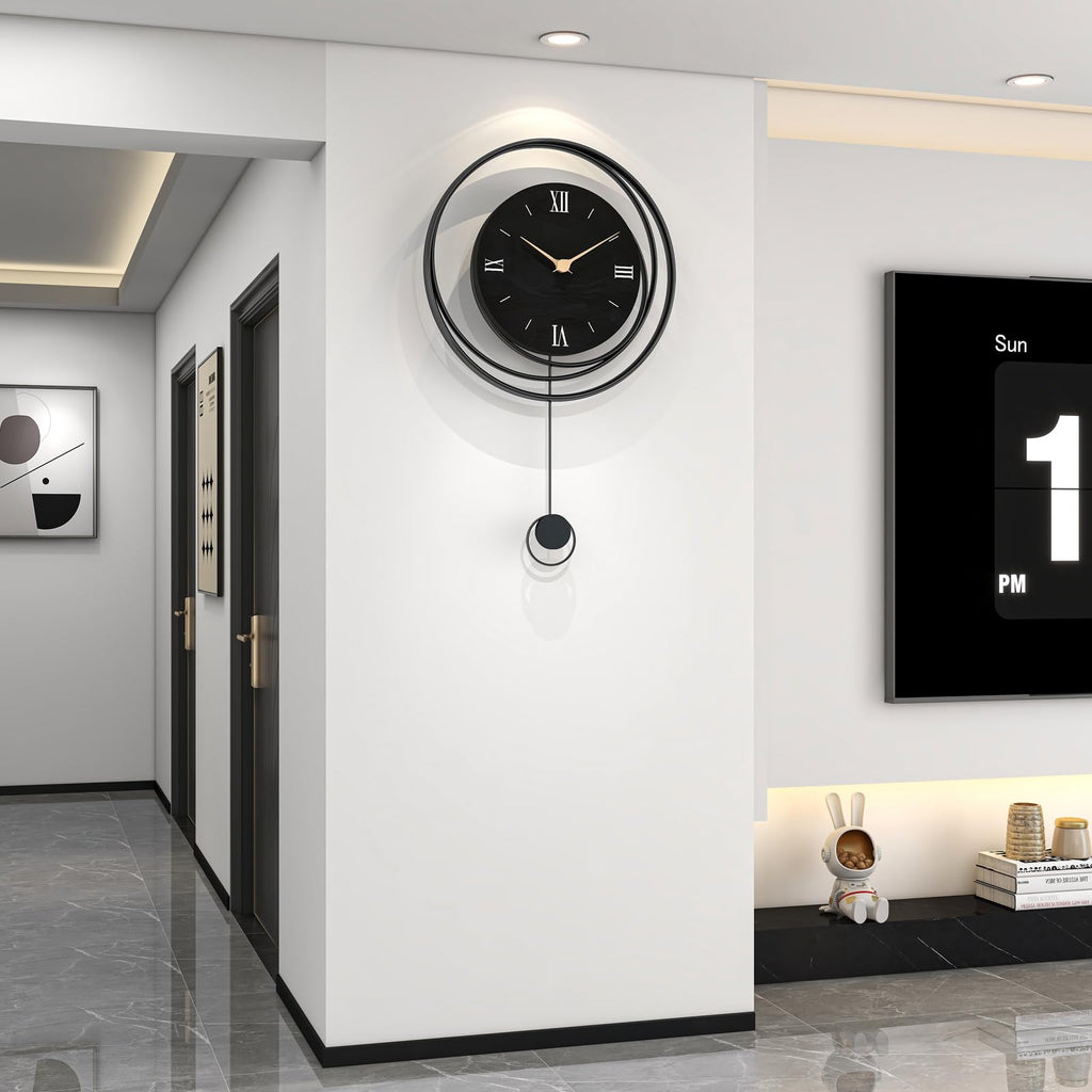Big Modern Decorative Pendulum Wall Clock Decor