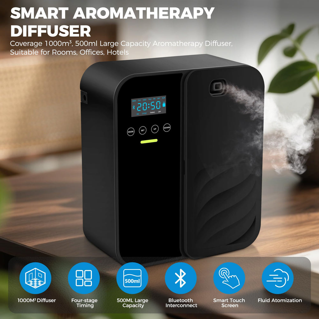 Hotel Scent Diffuser, House Scent Machine, 5000 Sq.Ft of Coverage, 500ml Large Capacity Aromatherapy Machine, Scent