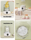 Portable Washing Machine, Rechargeable Cordless Compact Travel Washers for camping, Underwear Washer Portable Washer