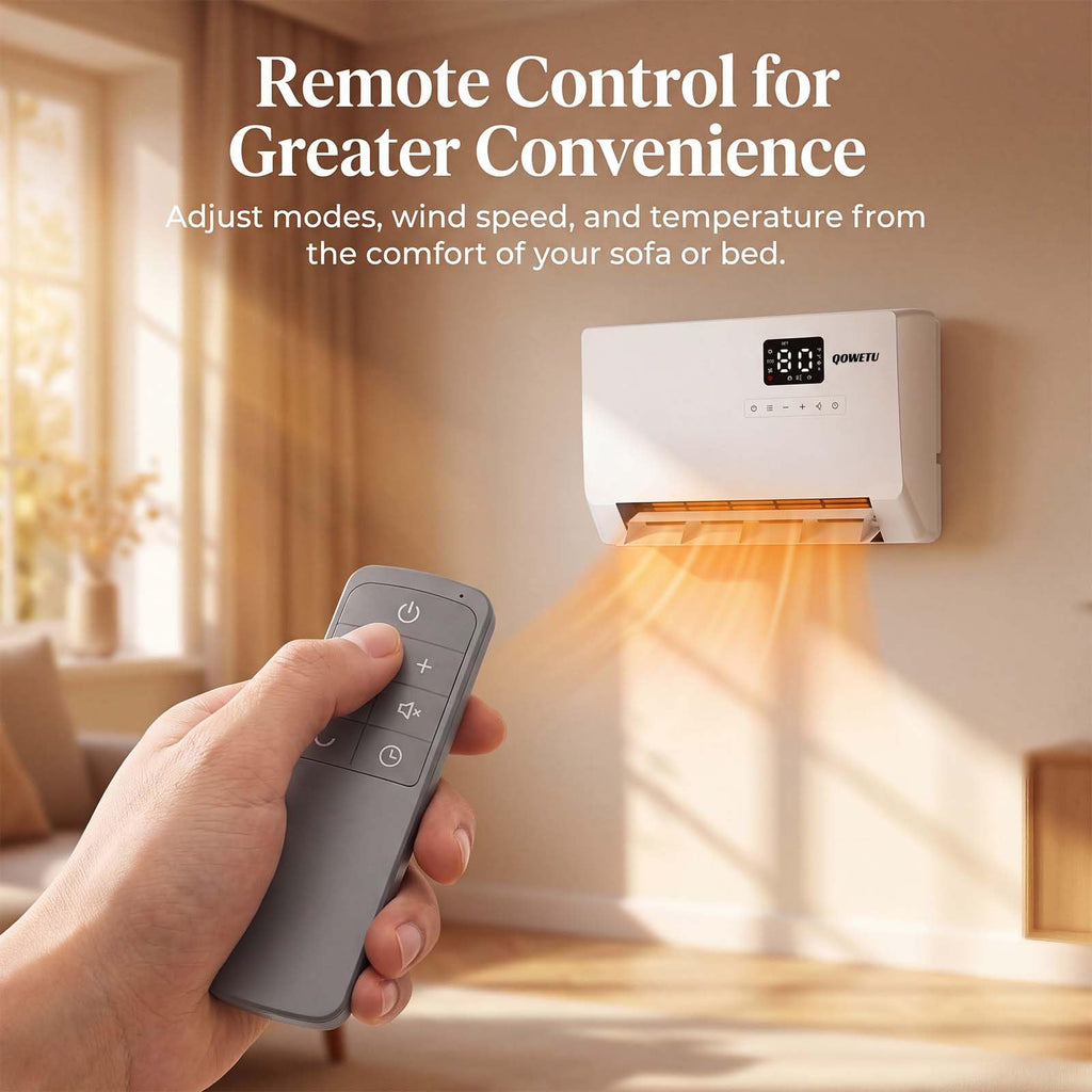 1500W Electric Wall Heater for Indoor Use with Remote Control