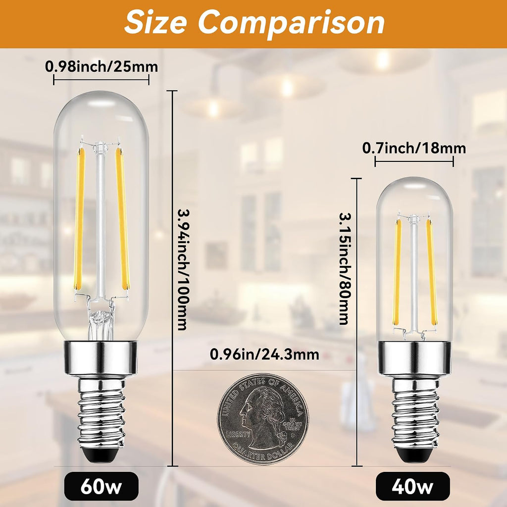 E12 Candelabra LED Bulb, 60W Equivalent Dimmable 2700K Soft Warm White