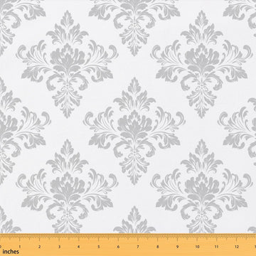 Vintage Damask Polyester Fabric by The Yard Gothic Bohemia Boho Flower Polyester Fabric Floral Print Soft Indoor
