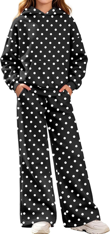 Girls Clothes Piece Fall Winter Hoodie and Sweatpants Set