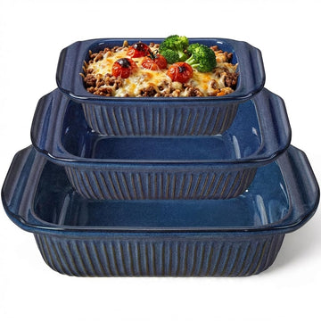 Casserole Dishes For Oven, Ceramic Baking Dish, Large Lasagna Pan With Handles, Baking Pan Casserole Dish