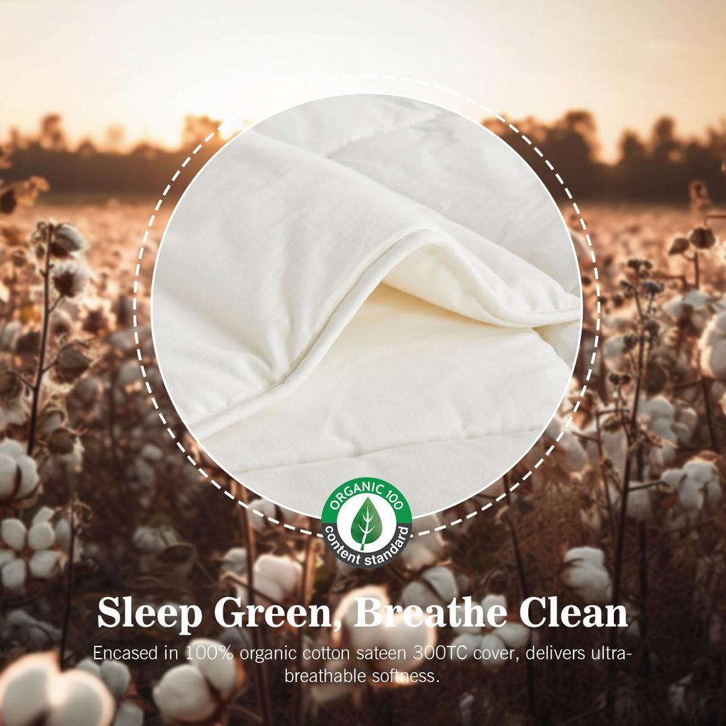 Hybrid Australian Wool Comforter with Organic Cotton Shell