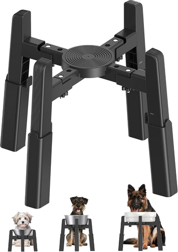 Dog Bowl Stand with Adjustable Height and Width [Stand Only]