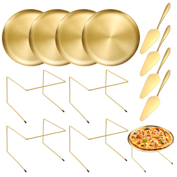 12 Pcs Pizza Display Stands for Party Pizza Pan Riser Stand Set