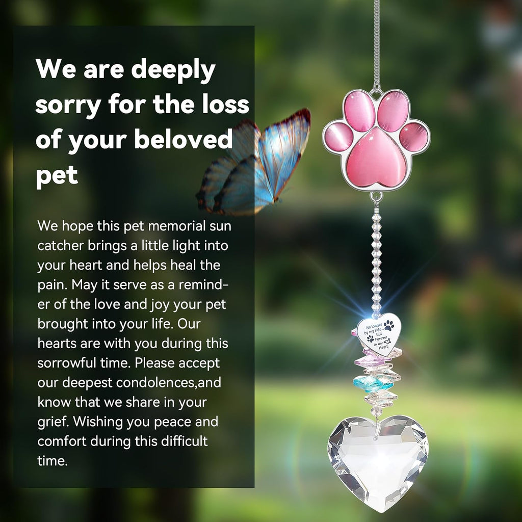 Dog Memorial Gifts, Pet Memorial Suncatcher, Loss of Dog Sympathy Gift