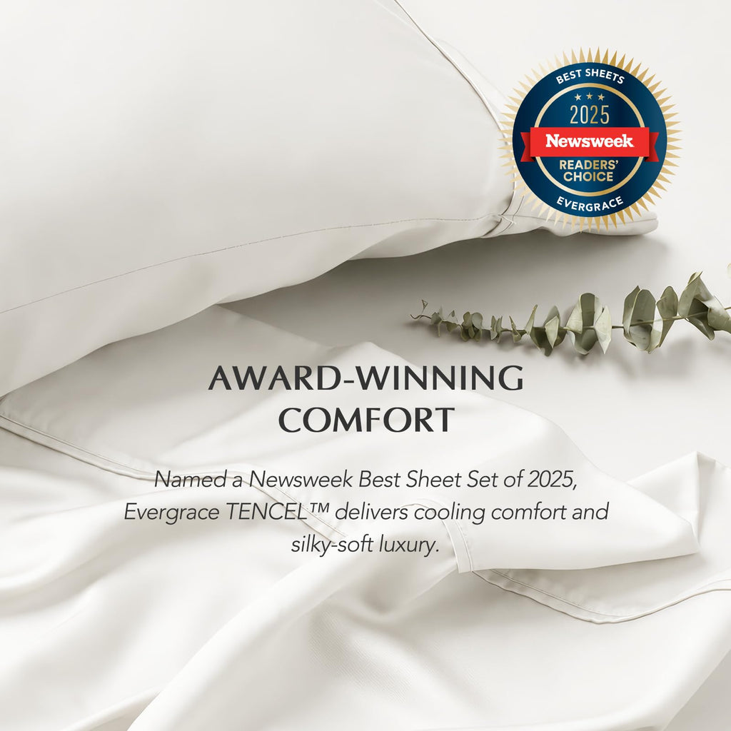 TencelTM Sheet Set, Breathable & Cooling, Queen, Bright White