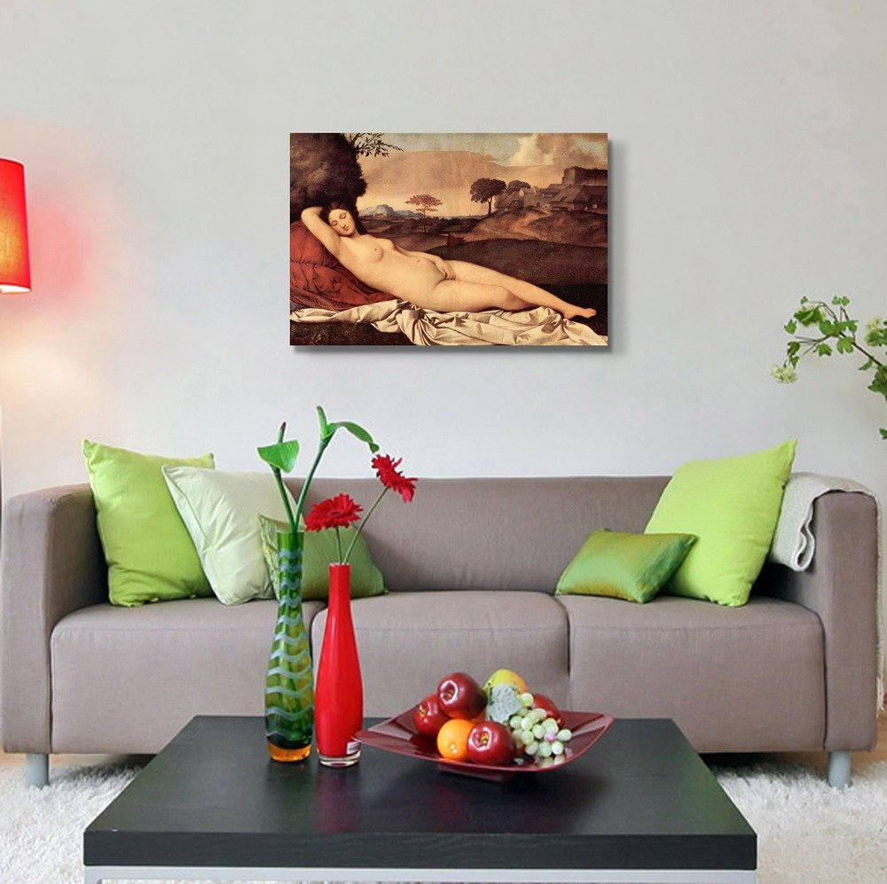 Sleeping Venus by Giorgione Giclee Canvas Prints Wrapped Gallery Wall Art | Stretched and Framed Ready to Hang - 24"