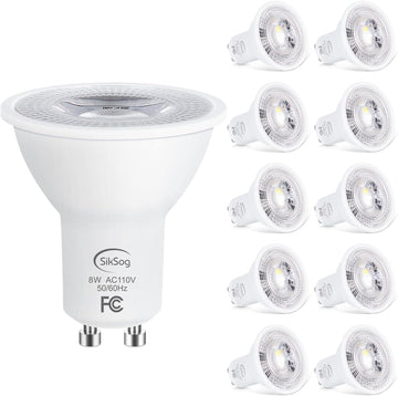 GU10 LED Light Bulb 5000K Daylight White,70W Halogen Equivalent, Non Dimmable, 120° Beam Angle Flood Lights, LED