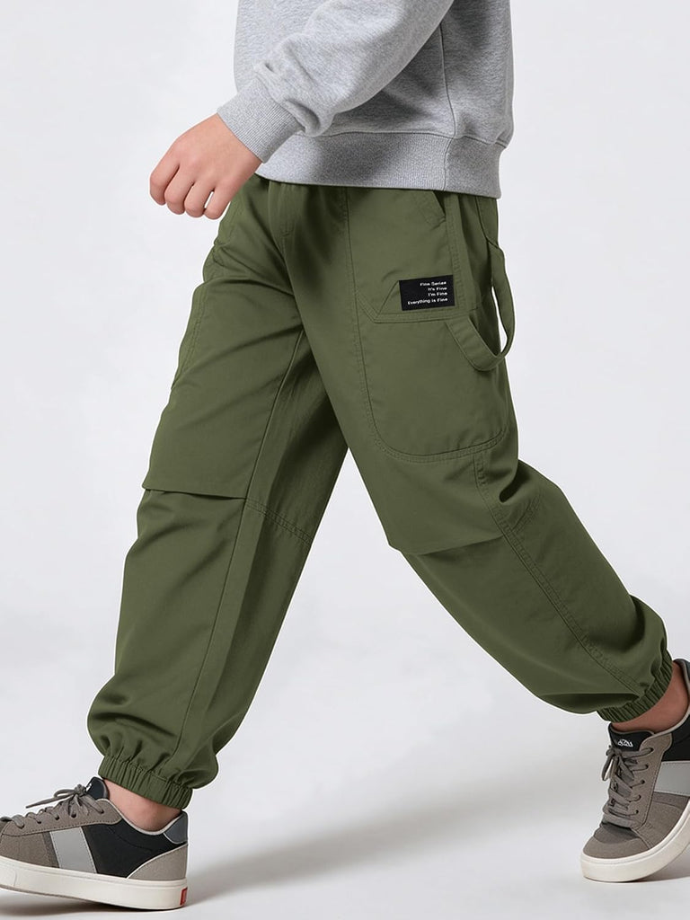 Boys Baggy Cargo Jogger Pants for Kids