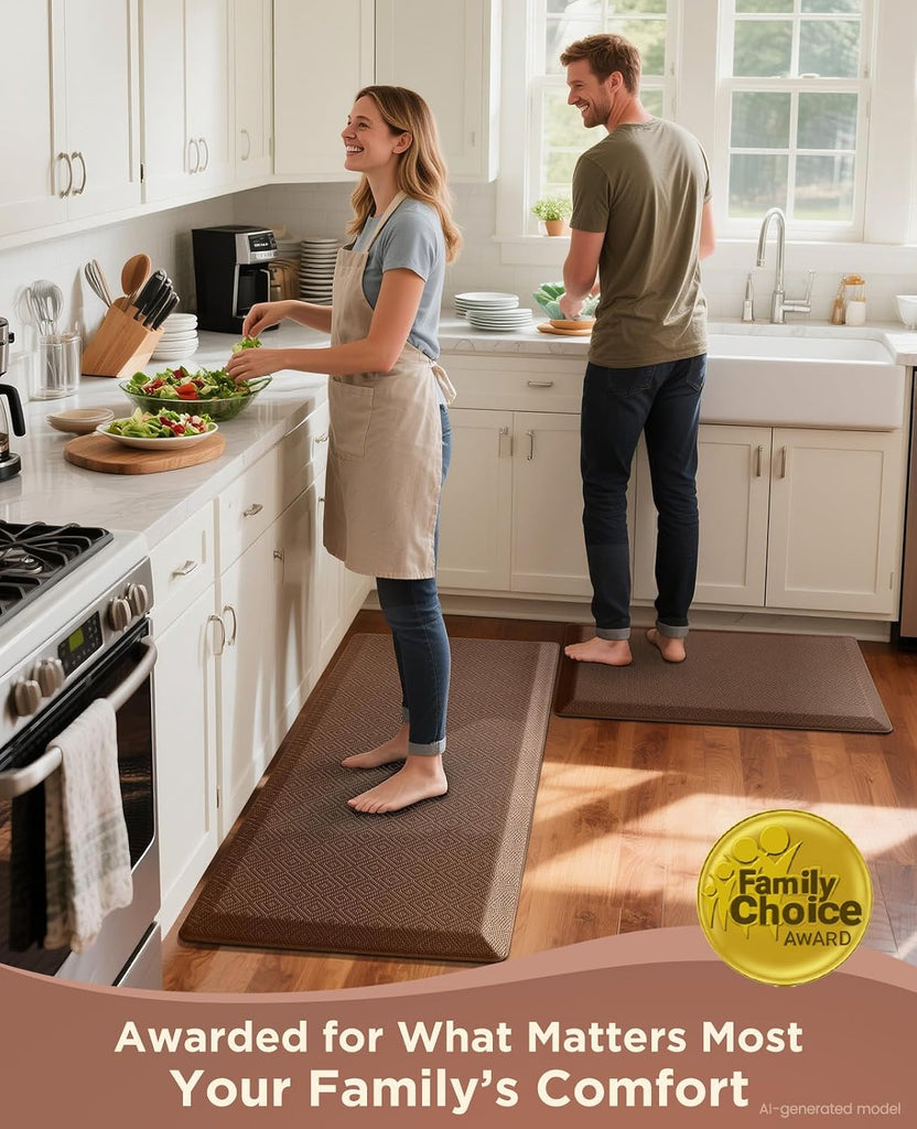 Kitchen Mats for Floor, 3/4 Inch Thick, 20x32 Anti Fatigue Cushioned Mat,Kitchen Rugs,Waterproof,Comfort Ergonomic