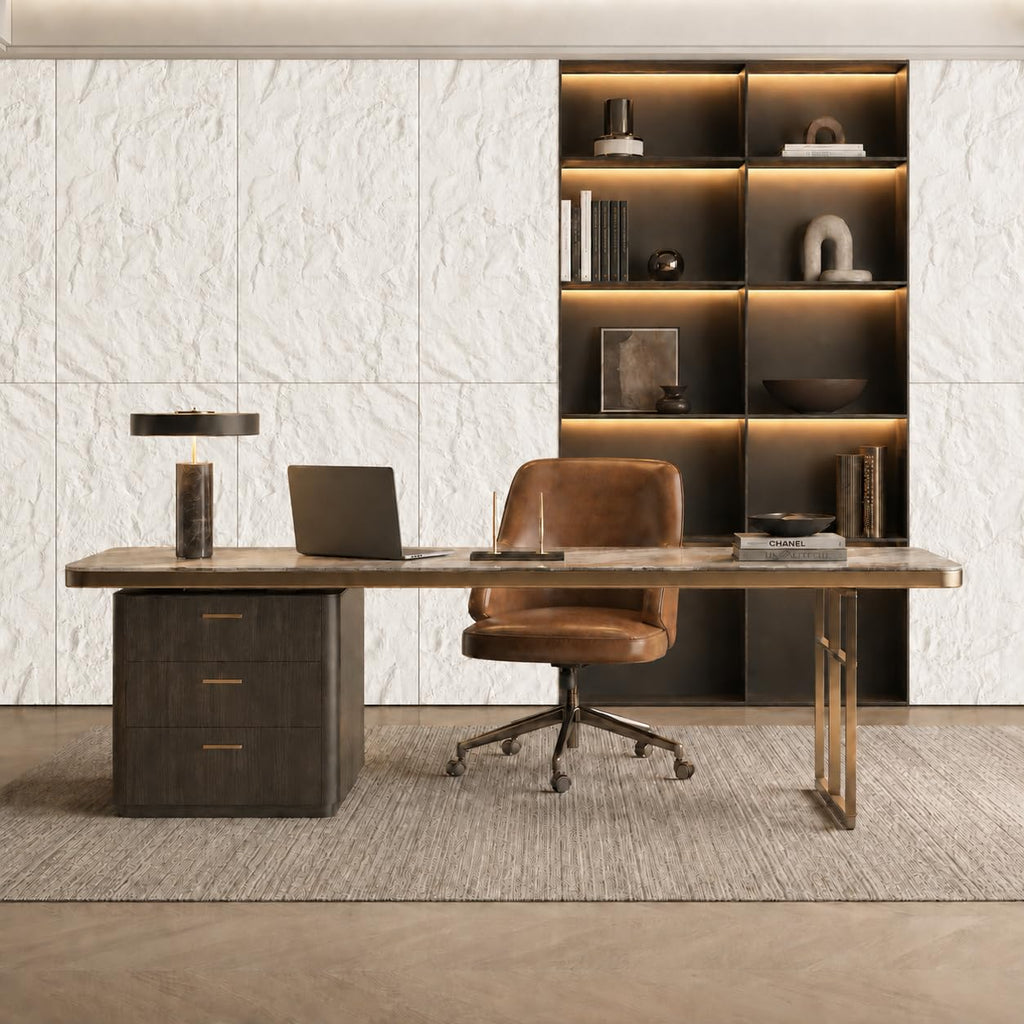 4 PCS Faux Stone Wall Panel 47.2'' x 23.6'' Mountain Rock Texture