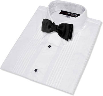 Boys Formal Tuxedo Shirt with Bow Tie