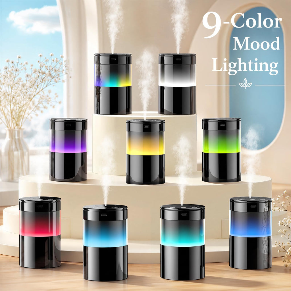 WaterlessEssentialOilDiffuserforHotel, Home&Car, DarkBlack