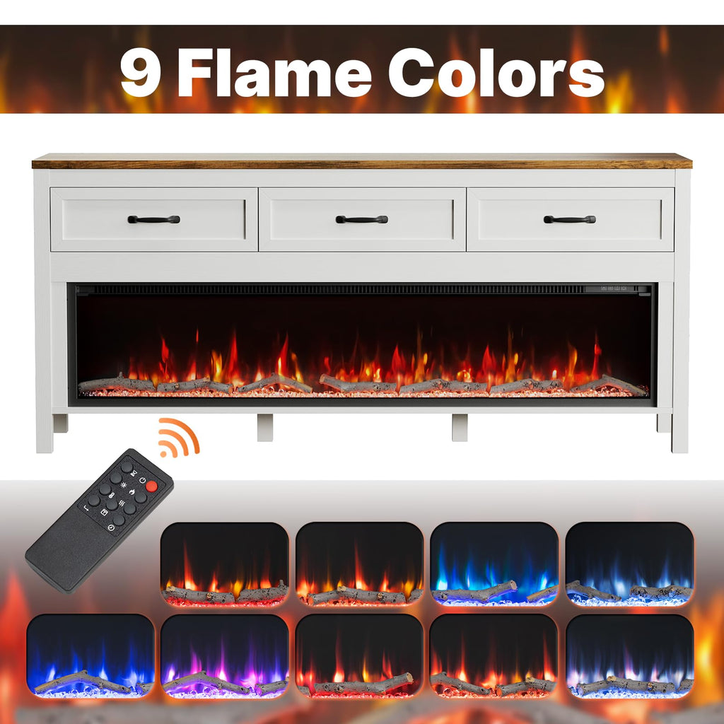 65" Modern for TVs Up to 75 Inch, Off White
