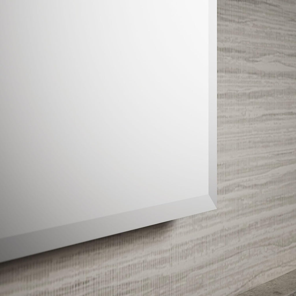 CB-CLC2526FS Bathroom Medicine Cabinet with Mirror, Beveled Mirror Doors, Adjustable Shelves, Rectangular Beveled