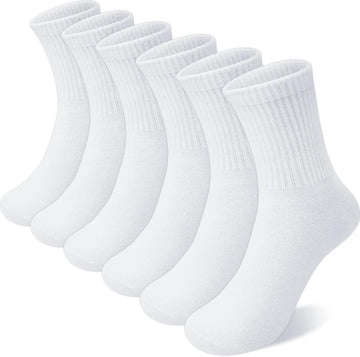 Kids Socks for Boys Girls, Athletic Cotton Crew Socks