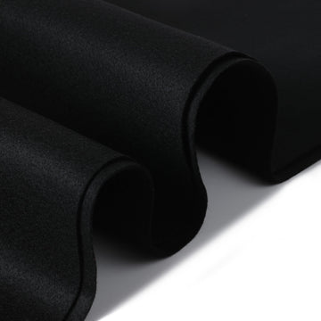 Black Soft Felt Fabric Sheet, 18" x 36", 1.4mm Thick - Premium Durable & Fade-Resistant Craft Felt for Sewing, DIY