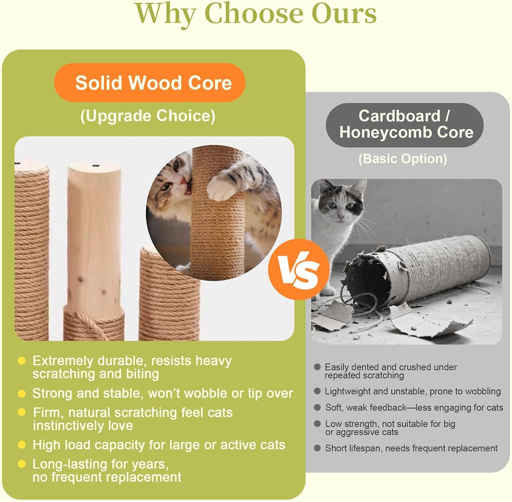 107" Large Outdoor Cat Enclosure with Plant Stands, Wooden Cat Patio with Ramps, Bridge, Outdoor Cat House, Sleeping