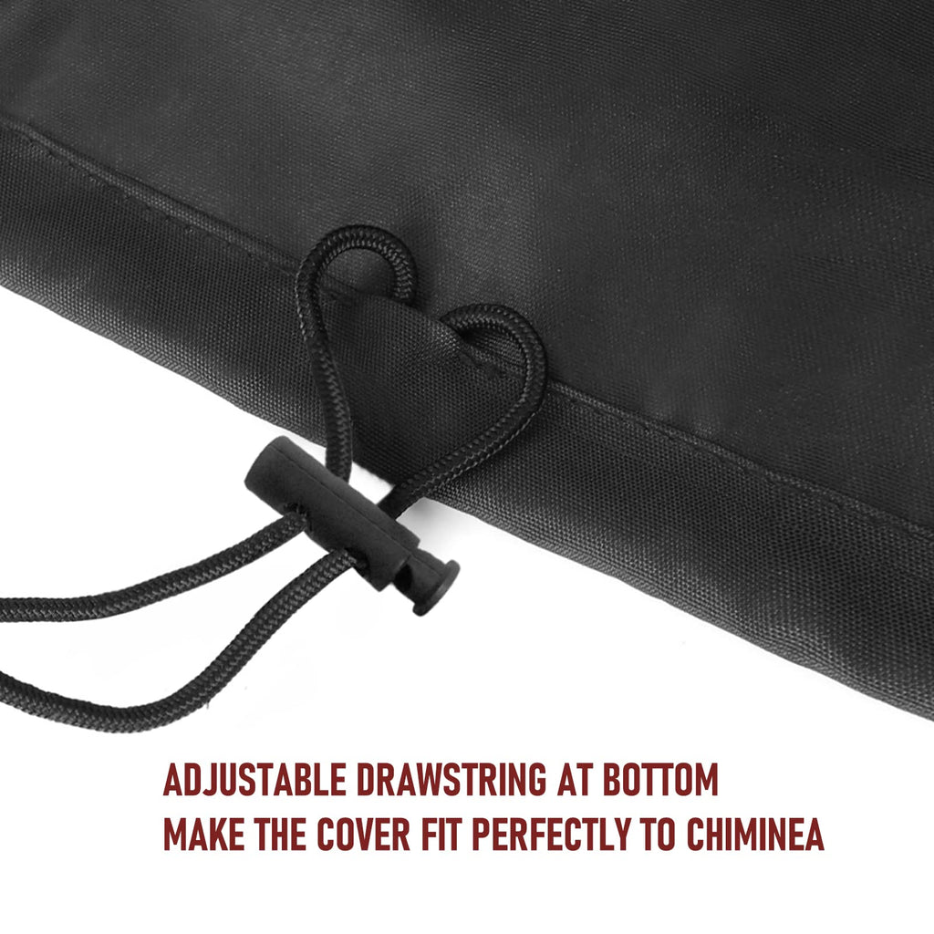 Chiminea Cover Outdoor Waterproof Chiminea Fire Pit Cover Heavy Duty Durable Chiminea Protection Cover with