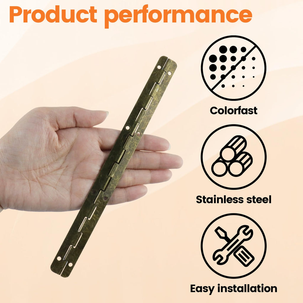 7.87" x 0.67" Antique Bronze Hinges Pack of 4