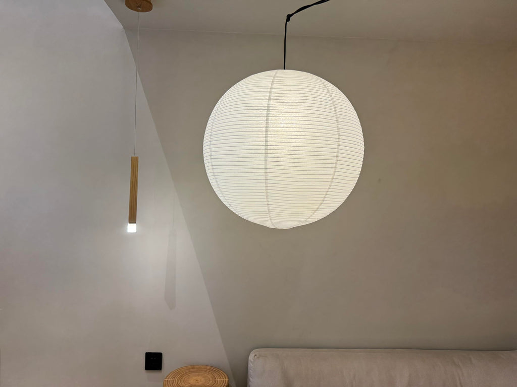 Large 23inch White Round Paper Lamp shade, Chinese Lanterns, Pendent Paper Lantern, Interior Decoration