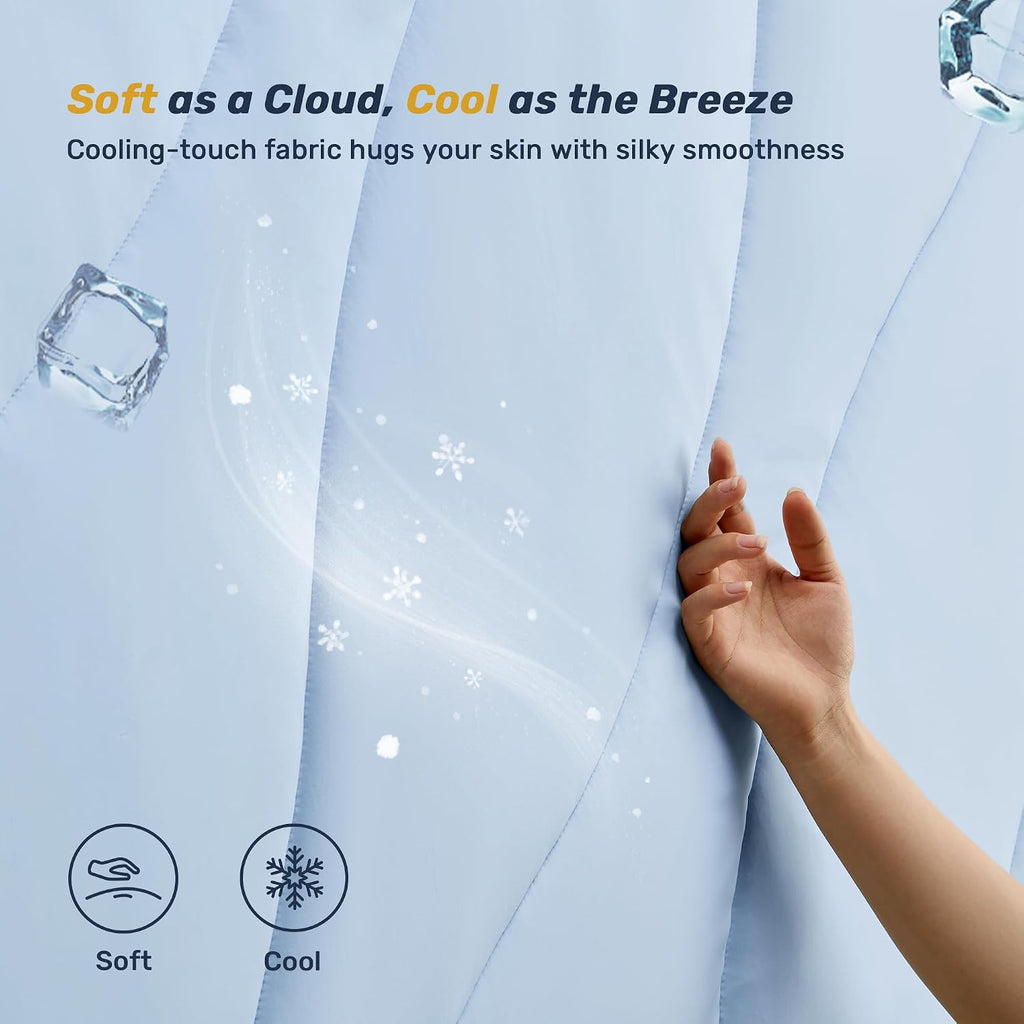 Ultra Soft Cooling and Waterproof King Mattress Pad for Hot Sleeper | 5-Layers Noiseless Machine Washable Mattress