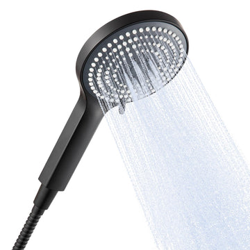 Handheld Shower Head Set, 6-Mode High Pressure Handheld Sprayer with 60 in Stainless Steel Shower Hose, High Flow