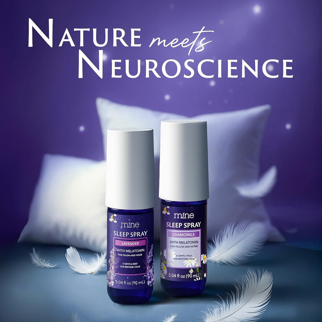 Lavender Sleep Spray with Melatonin - Natural Pillow Mist for Deep Sleep - Calming Lavender Linen Bed Spray - Set of 304