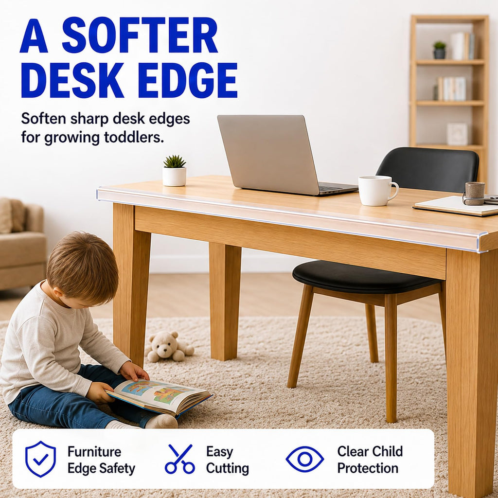Table Corner Protectors,Clear Baby Edge Guard Bumper,1.2inx 9.84FT