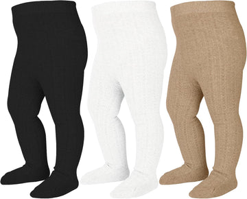 Baby Tights Cable Knit Leggings Seamless Cotton Stockings Pantyhose