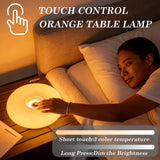 Orange Donut Table Lamp,Dount Light Lamp Ambient Lighitng,Aesthetic Touch Table Lamps,Modern Cute Desk Lamps Bedroom