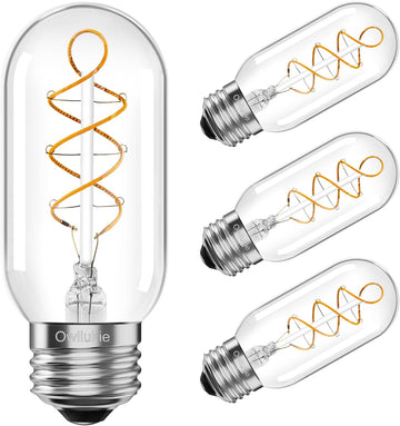E26 LED Bulb 6W Equivalent 60 watt, Vintage Edison Bulbs, Warm White 2700K Clear E26 Edison Bulb dimmable,Tubular T14