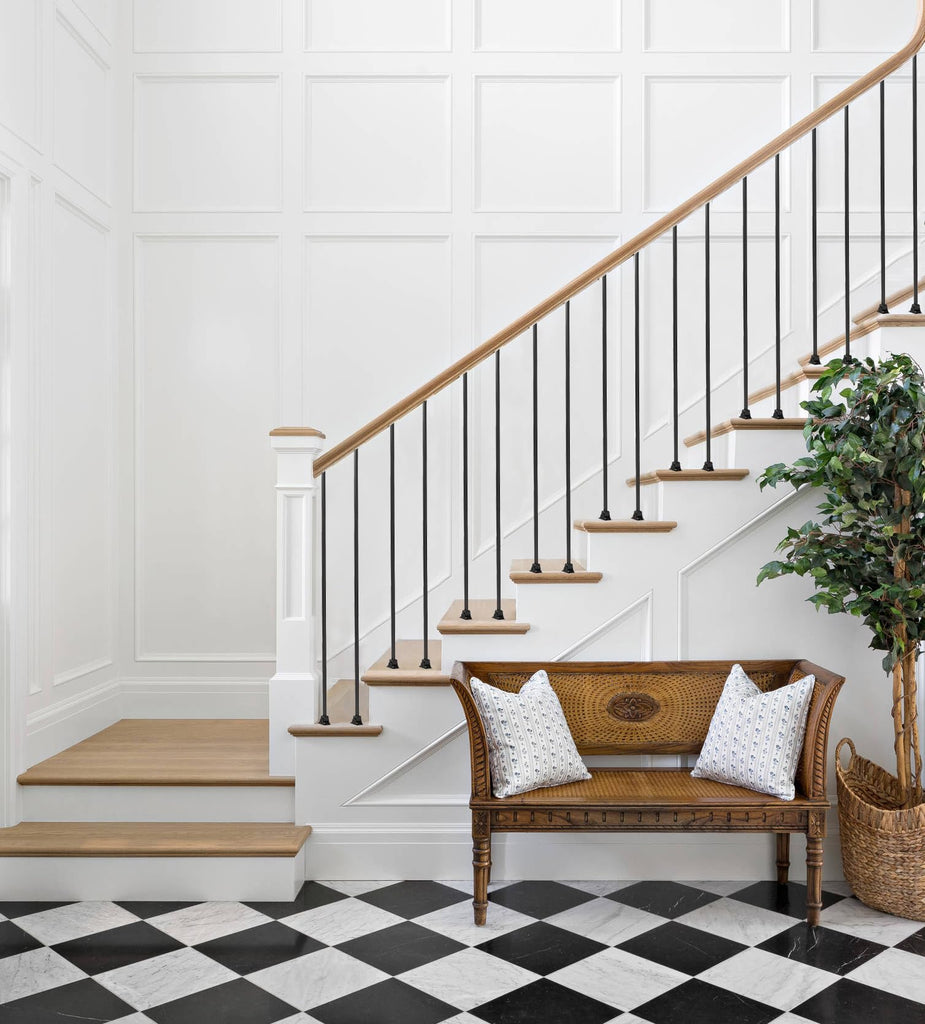 Balusters for Staircase Interior - Stair Railing Indoor Spindles, Iron Balusters Banister, Hollow Square, 1/2inch x