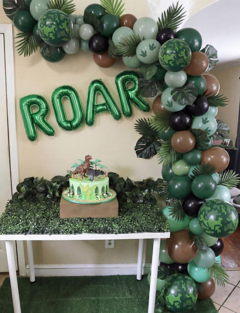Dinosaur Birthday Party Decorations, 133Pcs Dinosaur Balloon Arch
