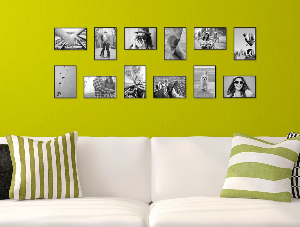 Format Picture Frame, 5x7, Black, Tabletop Easel, 12-Pack