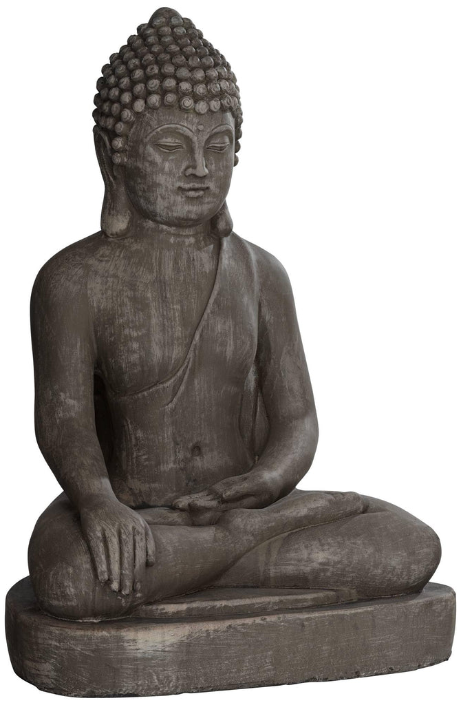 Sitting Buddha 29 1/2" High Sandstone Outdoor Statue