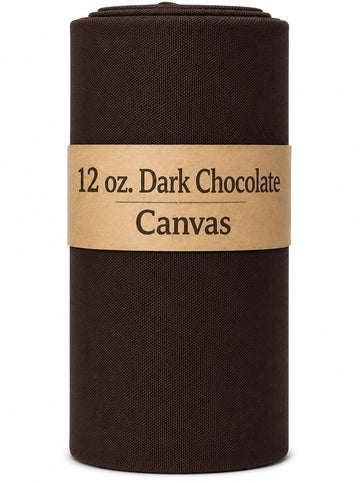 Designz Dark Chocolate Cotton Duck Canvas 12oz - 62" Wide Fabric by The Yard - Heavy Duty, Durable for Upholstery